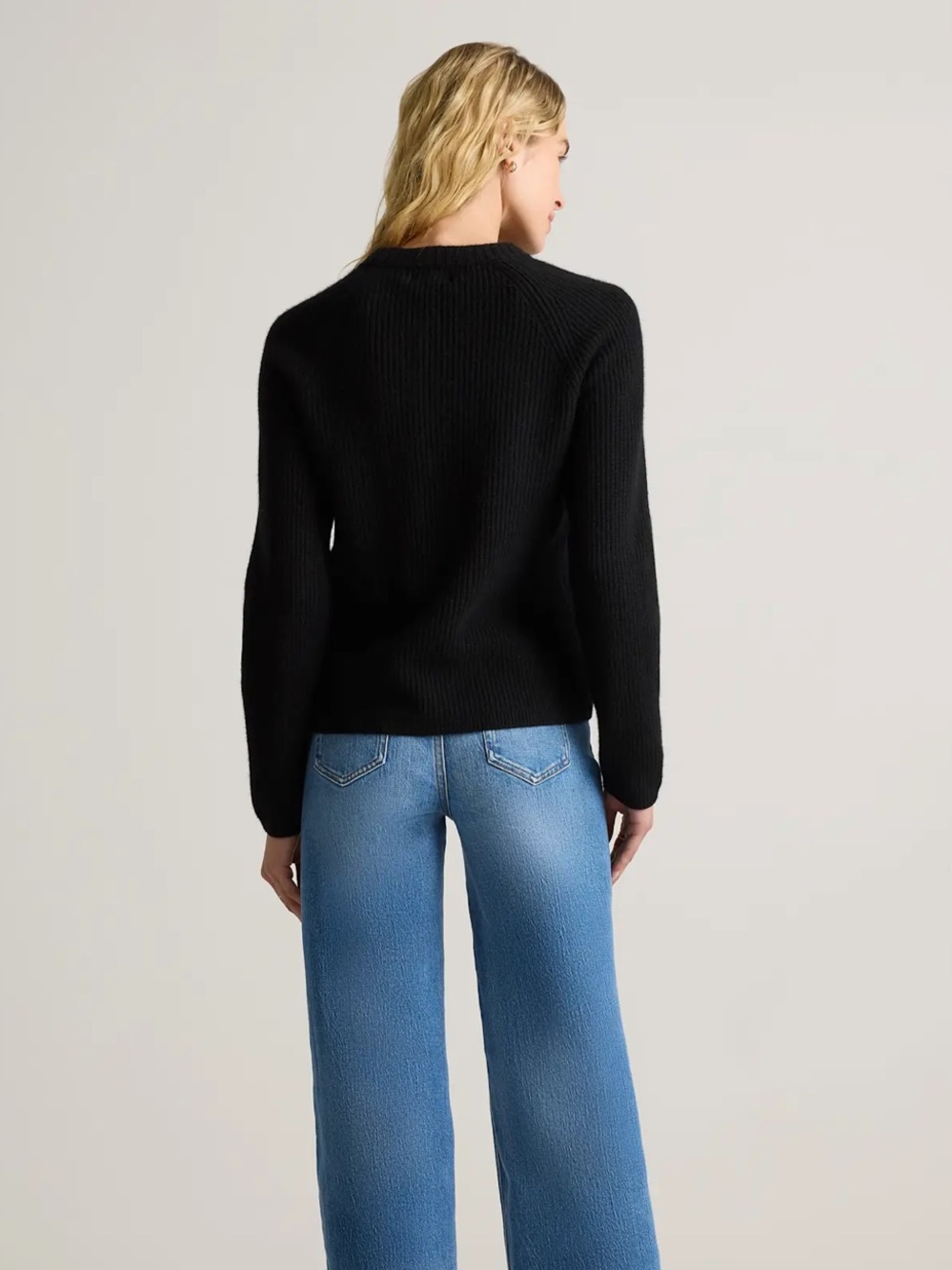 Quince Black Crewneck Sweater - Picture 5 of 10